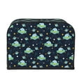 thumbnail image 2 of Honeii Galaxy With Ufo Print 4 slice Toaster Cover, Two Slice Toaster Dust-proof Cover For Kitchen Small Appliance and Fingerprint Protection, 2 of 7