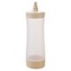 thumbnail image 3 of botellas de condimentos con boquilla exprimible, recipientes para salsa de ketchup y mostaza para condimentos de cocina, beige y rosa, 3 of 8
