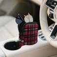 thumbnail image 3 of SEANATIVE Neoprene Eyewear Pouch Zipper Glasses Case Shockproof Anti-Scratch Eyeglasses Case Lightweight Women Men Sunglasses Holder Bag for Outdoor Office Travel, Red Black Plaid, 3 of 7