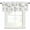 Sage Green White, variant on Blue Aqua Flower Curtain Valances for Windows, Kitchen Valance Window Treatment, White Floral Plant Herb Botanical Light Filtering Block Curtains for Bathroom/Bedroom/Living Room 42'' x 18''