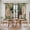 Brown, variant on Sage Green Black Women Kitchen Curtains 54 Inch Length, Spring Eucalyptus Leaves Tiers Curtains for Bathroom Bedroom Cafe, Light Filtering Small Window Treatment Short Drapes 2 Panels 42"Wx54"L