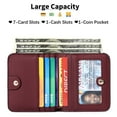 thumbnail image 5 of (2 pack) FALAN MULE Small Wallet for Women Slim RFID Blocking Ladies Mini Thin Travel Wallet Compact Bifold Pocket Wallet with ID Window, 5 of 9