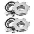 thumbnail image 1 of LOLIPPYY Barbell Weight Pin Hex Nuts Cast Iron Double-locking For Workout 4Pcs, 1 of 8