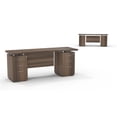 thumbnail image 2 of Mayline 72"W Double Pedestal Credenza w/2 Box/Box/File Pedestals, Textured Mocha, 2 of 3