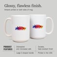 thumbnail image 4 of 15 fl oz Ceramic Mug, Phoenix, Arizona, Skyline Abstract, Contour, Dishwasher & Microwave Safe, 4 of 5