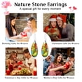thumbnail image 7 of APSVO Nature Healing Stone Drop Earrings for Women Hypoallergenic S925 Sterling Silver Post Fishhoop Red Green Dangle Earrings Birthday Graduation Mothers Day Jewelry Gifts Teen Her Mom Adults Wife, 7 of 7