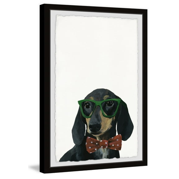 Marmont Hill "Stylish Dachshund" Framed Painting Print