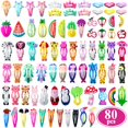 thumbnail image 1 of Girls Hair Clips Barrettes, Funtopia 80 Pcs Lovely Animal Fruit Printed Pattern Metal Snap Hair Clips Cartoon Design Hairpins for Kids Teens Pets, 1 of 6
