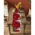 thumbnail image 4 of Table Runners 120 Inches Long Dress Scarves, Christmas Red Farmhouse Coffee/Dining/Kitchen Table Runner for Living Room, Snowman Xmas Pine Branch Cardinal Bird Snowflake 13x120 Inch, 4 of 7