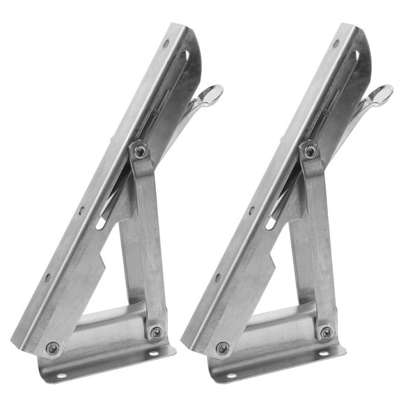 MLINS Heavy Duty Floating Shelf Bracket Shelving Brackets Stainless Steel