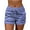 Womens Shorts-Blue, variant on Homenesgenics Short for Women Mid Rise Plus Size Fashion Women Drawstring Casual Pocket Loose Printed Sports Shorts Pants/(Blue,XXXXL)