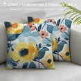 thumbnail image 3 of Nawypu Watercolor Abstract Yellow Blue Flower Throw Pillow Covers Floral Spring Seamless Pattern Art Painting Square Pillowcases for Home Decor Sofa Car Bedroom Pillow case, 3 of 5