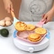 thumbnail image 3 of Poêle à frire antiadhésive à 4 trous pour œufs, fond plat, 4 tasses, pour crêpes et omelettes, rouge, 3 of 4