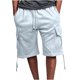 thumbnail image 1 of pstuiky Pantalones cortos para hombre, Pantalones cortos de verano para hombre, informales y cómodos, con bolsillo y cintura elástica y cordón ajustable. Pantalones cortos de golf, 1 of 6