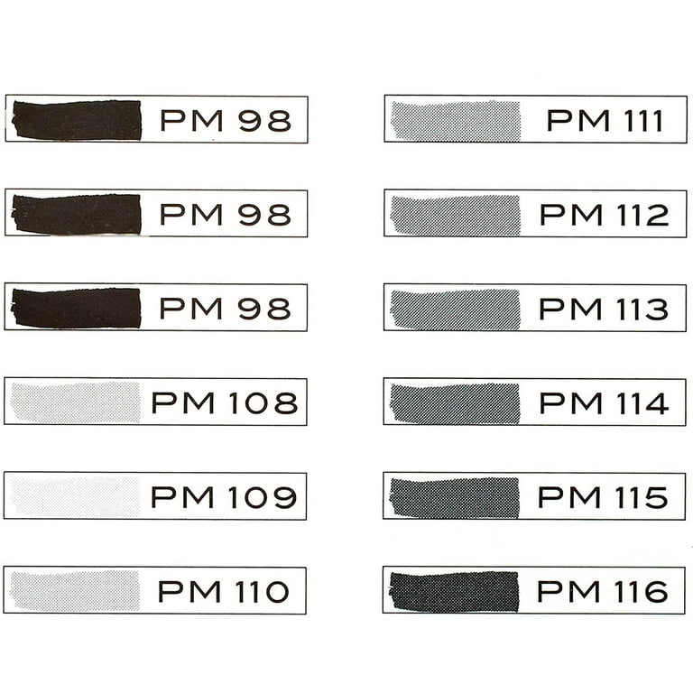 Dual-Ended Art Marker 10-Count Set, Greys