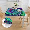 Beautiful Abstract Fractal Square Tablecloth Spill Proof Washable