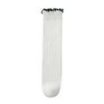 thumbnail image 2 of Viluyesy Girls Lace Trim Mid Calf Socks with Bow Soft Cotton Breathable Socks A White Size Free Size, 2 of 3