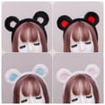 thumbnail image 3 of Diadema con orejas de oso de dibujos animados hecha a mano, accesorios para el cabello de felpa, diadema con orejas de gato para mujer, 3 of 3