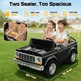 thumbnail image 3 of TOKTOO 24V Ride on Car, Licensed 1973 Ford F-150 Ride on Electric Car for Big Kid, 2 Seater Ride on Toy with Dump Bed, Remote Control, Gift for Boys Girls, Black, 3 of 6