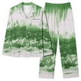 thumbnail image 1 of MeetoTime Women's Fall Pajama 2 Piece Outfit Long Sleeve Button Up Top and Pants Sleepwear Set, 1 of 7