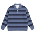 thumbnail image 3 of Hombres de Manga Larga Vintage Impreso Botón Abajo Cuello Turndown Color Sólido Casual Camisa Suave para el Verano, 3 of 5