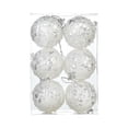 thumbnail image 2 of Ganfancp Christmas New Glitter Foam Ball Set Christmas Tree Pendant Decorations Christmas Tree Decoration Ball Window Door Hanging Ornaments Rebajas Hoy Liquidación Bola de Navidad*6, 2 of 7