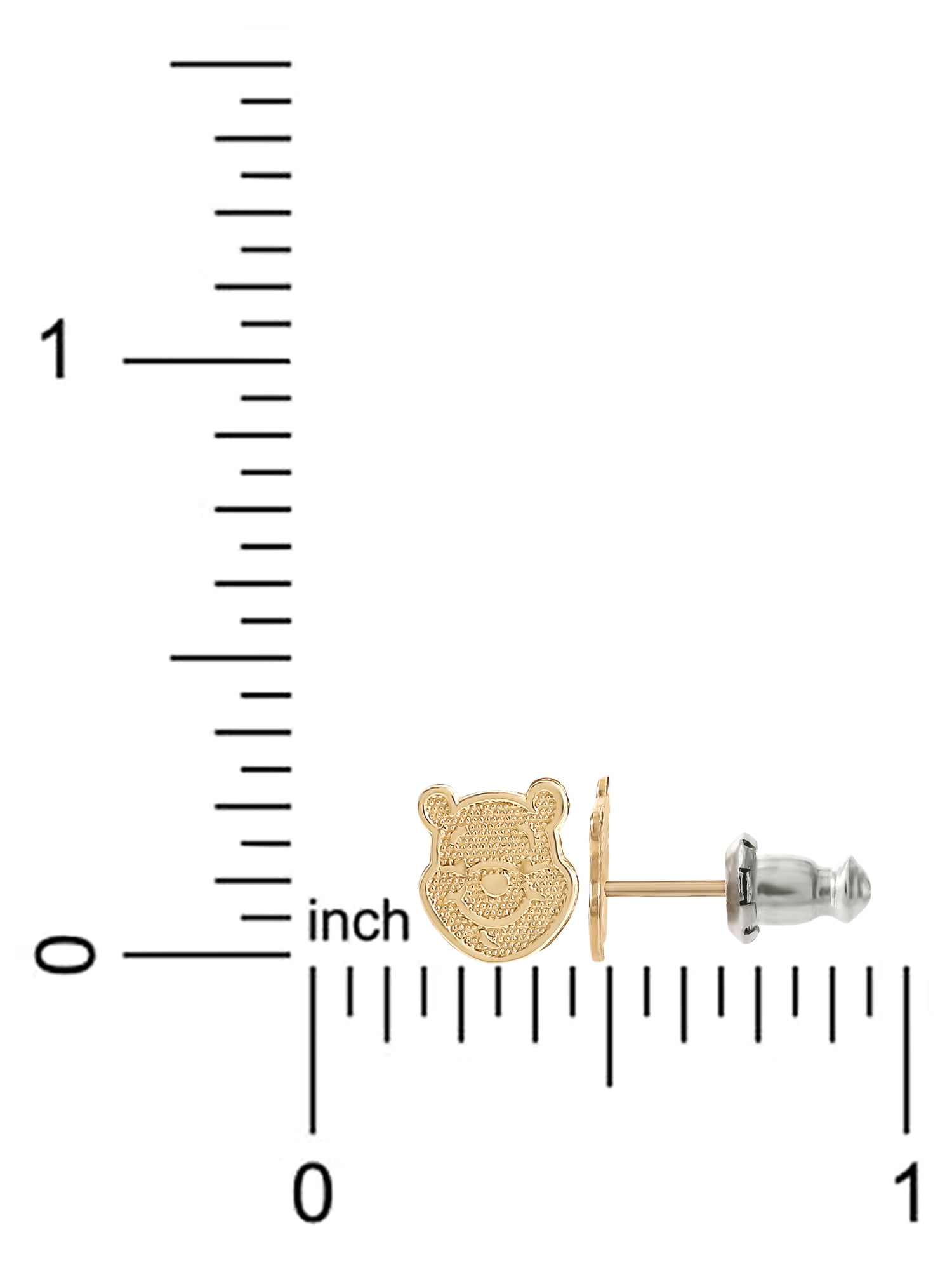 Disney - Women’s 10K Gold Winnie the Pooh Stud Earrings