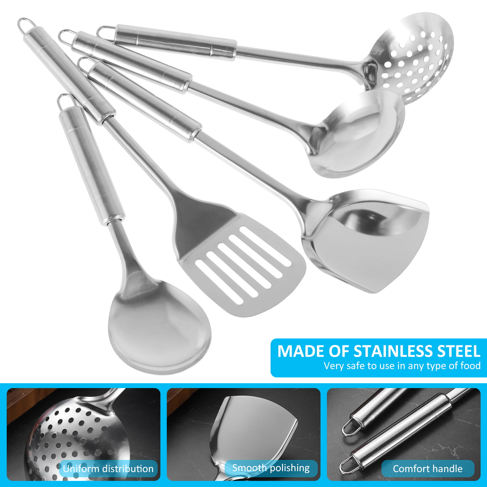 Wholesale and Hot Selling Elegant Kitchen Cooking Utensils 5PCS Stainless  Steel Kitchen Utensil Set with Metal Shelf Best Kitchen Tool Set Gift for  Egypt - China Kitchen Utensils and Utensils price