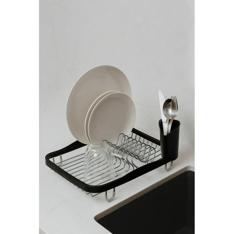 Stainless Steel Black Kitchen Sink 10.24*19.69 Rack Storage Holder Dish  Drying Rack