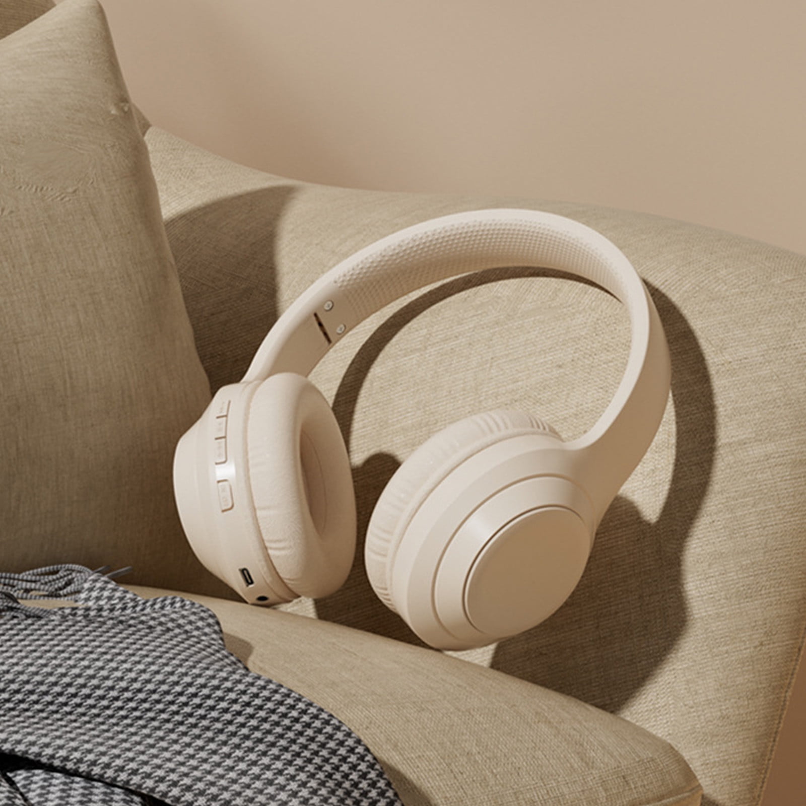 SPOORYYO Bluetooth Headphones Wireless, Over Ear Stereo Wireless Headset 16H Playtime with deep bass,Bluetooth Headphones with Microphone, Foldable Stereo Wireless Headset