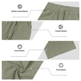 thumbnail image 7 of XIAOCHA Drawstring Waist Pants for Men Casual Everyday Relaxed Fit Baggy Trousers, 7 of 7