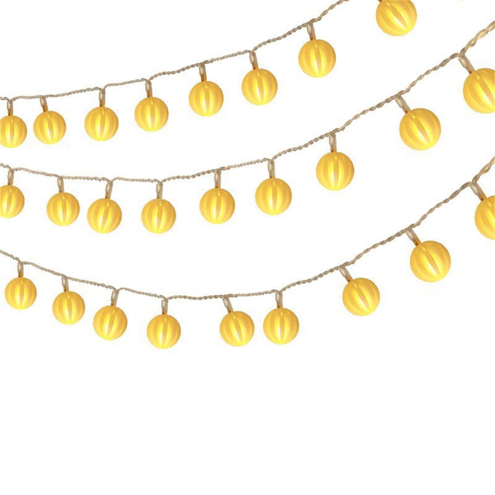Jpxdew Solar LED String Lights Outdoor,9.8ft Length,Warm White Decorative Lighting for Camping Tents Parties Decor