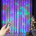 thumbnail image 4 of Guirnalda de luces LED para decoración de Halloween, fiesta de Año Nuevo 2025, 8 modos, cortina USB, cadena de luces de hadas, boda, dormitorio, luz navideña, 4 of 5