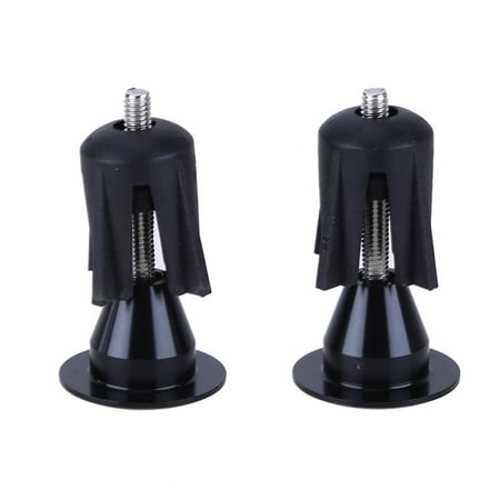 Grips Bar End Plugs - One Pair Aluminum Bicycle Cycling Handlebar Grips Handle Bar Cap End Plug BK