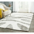 thumbnail image 2 of SAFAVIEH Barcelona Calanthia Abstract Shag Area Rug, Ivory/Silver, 3' x 5', 2 of 3