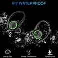 thumbnail image 5 of Wireless Bluetooth Earbuds 5.3 Headphones for iPhone Android 60H Playtime Waterproof IPX7 In-Ear Stereo Earphones Headset Noise Cancelling True Wireless Earbuds with Ear Hooks and Charging Case，Black, 5 of 5