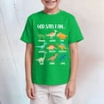 thumbnail image 2 of TOWED22 Boy's Graphic Tees Graphic Print Short Sleeve Crew Neck Summer T-Shirts Clothes for Teen Boys(Green,5-6 Y), 2 of 4