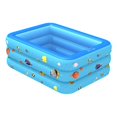 thumbnail image 2 of Fiesta Familiar Rectangular Al Aire Libre En El Patio Trasero Del Agua Del Verano Para El Niño De Los Niños El 150CM Macarena Piscina inflable, 2 of 8