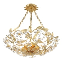 Crystorama Lighting - Marselle - 6 Light Semi-Flush Mount-6 Inches Tall and 24