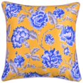 thumbnail image 4 of Throw Pillow Covers Pack of 2 for Living Room Table, Floral Printed Cushion Case, 20x20 inches - Yellow - Home Decor, 4 of 6
