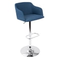 thumbnail image 2 of Daniella Contemporary Height Adjustable Barstool In Blue with Swivel By Lumisource, 2 of 11