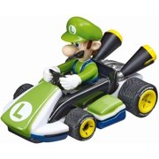 Carrera FIRST Mario Kart Beginner Battery Operated Slot Car Race Track Set featuring Mario versus Luigi