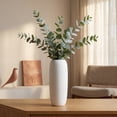 thumbnail image 3 of Unique Bargains Modern Ceramic Tapered Flower Vase Plain White 3.3"L x 3.3"W x 8.1"H, 3 of 8