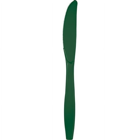 288 Count Bulk Pack Hunter Green Plastic Knives