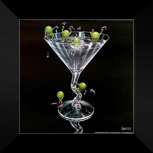 Michael Godard Framed Art 16x16 "Olives Gone Wild"