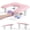 2nd Gen Height-adjustable Rose, variant on Arm Rest for Nails Tech: U-Shaped Manicure Nail Arm Rest Stand Big White Armrest Microfiber PU Leather Hand Rest Pillow for Acrylic Nail Cushion
