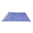thumbnail image 2 of Ahgly Company Machine Washable Indoor Rectangle Abstract Blue Contemporary Area Rugs, 8' x 12', 2 of 4