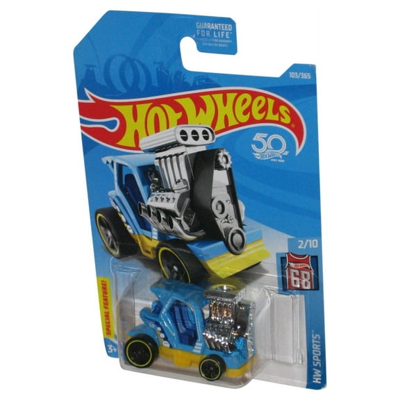 Hot Wheels HW Sports 2/10 (2017) Blue & Yellow Tee'd Off 2 Toy Car 103/365