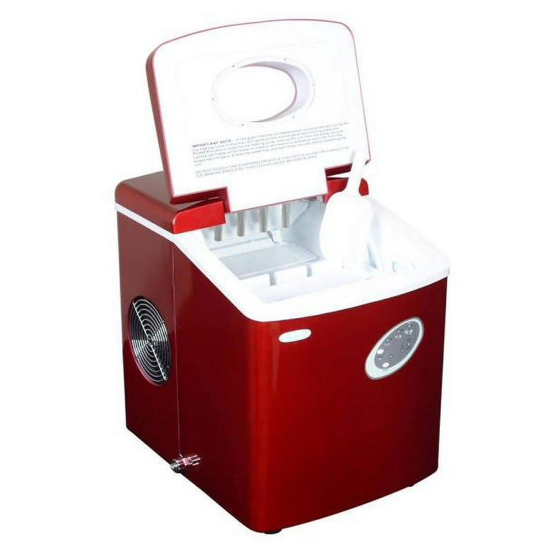 NewAir 12 28-lb Portable Ice Maker 3 Ice Sizes Red AI-100R - Best Buy