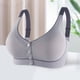 thumbnail image 2 of Gibobby Brasier Cierre Frontal Ropa interior Sexy con estampado de hebilla frontal para mujer, sin llantas, chaleco, sujetador de talla grande de encaje(Gris,X-Grande), 2 of 4